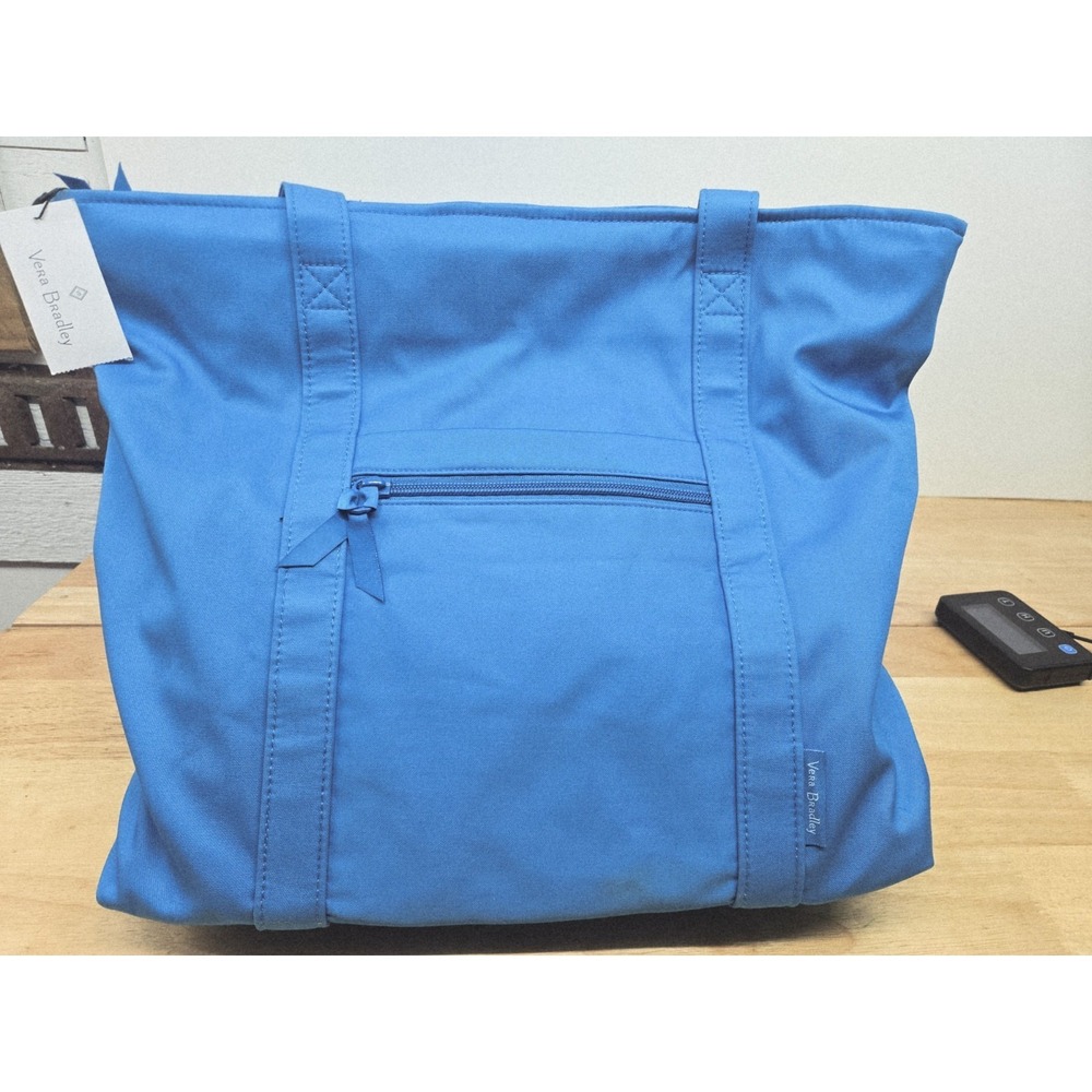 Vera Bradley Cotton Tote‎ Bag Blue Aster Vera Tote